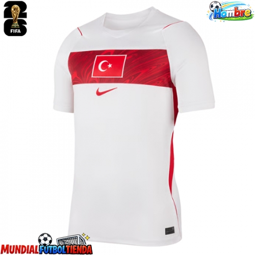 Camiseta Turquía Segunda Equipación Replica Mundial 2026 mangas cortas